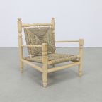 Vintage Fauteuil Low Rope Chair 1970 thumbnail 7