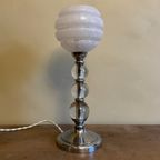 Jaren 30 Jacques Adnet Tafellamp Schemerlamp Frans thumbnail 11