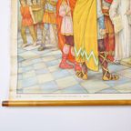 Educatieve Oude Schoolplaat Vaderlandse Geschiedenis Beschaving Karel De Grote 94X65Cm thumbnail 8