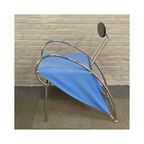 Blauwe Velox Armstoel Van Massimo Iosa Ghini Voor Moroso - Italië Midden Jaren 80 thumbnail 11