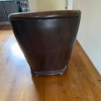Leren Oor-fauteuil Met Knopen thumbnail 2