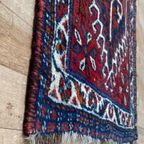 Handgeknoopt Hamadan Vloerkleed Rood 84X140Cm Perzisch Tapijt thumbnail 6