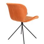 Set (2) Zuiver Omg Velvet Stoel Oranje thumbnail 2
