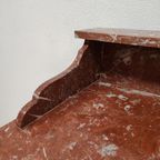 Vintage Antiek Dressoir Commode Ladekast Badkamermeubel Met Marmer Blad 611 thumbnail 9