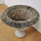 Brocante Franse Stenen Tuinvaas, Bloempot Tuinpot Steen 402 thumbnail 8