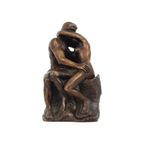 Brons Beeld Sculptuur Miniatuur De Kus Rodin Frankrijk 12Cm thumbnail 6