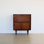 Vintage Secretaire | Bureau | Kast | Jaren 60 | Teak thumbnail 13