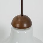 Grote Glazen Hanglamp Met Houten Detail 70717 thumbnail 4