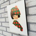Vintage Wandbordje 'Schots Meisje' thumbnail 4