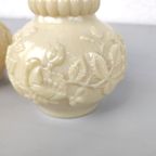Duo Antieke Beige Opaline Vazen thumbnail 2