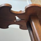 Antique German / Alpine Trestle Table With Drawer thumbnail 5