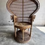 Emmanuelle Peacock Wicker Chair thumbnail 2