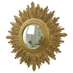 Zeer Grote Gouden Zonnespiegel Sunburst Spiegel Xl Hars 69Cm thumbnail 11