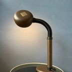 Bruine Space Age Bureaulamp Met Verstelbare Arm thumbnail 2