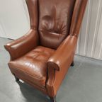 Mol & Geurts Oorfauteuil Zwaar Lederen Stoel thumbnail 9