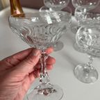 Set Van Negen Loodkristallen Champagne Coupes thumbnail 5