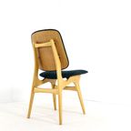 Set 4 Vintage Stoelen In De Stijl Van Arne Hovmand Olsen Reupholstered thumbnail 7