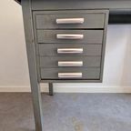 Vintage Metalen Bureau Gispen Stijl Vintage Bureautje thumbnail 4