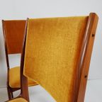 Vintage Deense Stoelen | 6 Oker Gele Stoelen Teak Danish thumbnail 14
