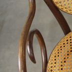 Zeer Elegante, Karaktervolle En Sierlijke Set Van 4 Art Nouveau Thonet Design Bistro Stoelen thumbnail 11