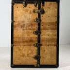 Oshkosh Steamer Trunk Antiek thumbnail 20