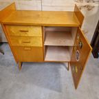 50's Vintage Commode Berkenhout Kast Dressoir Jaren 50 thumbnail 9