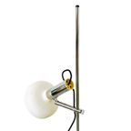 Mid-Century Verstelbare Vloerlamp Chroom Wit 1960’S thumbnail 8