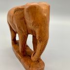 Vintage Houten Olifant Handwerk thumbnail 6