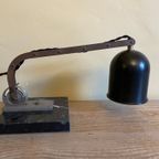 Vintage Stoer  Bureaulamp Tafellamp Lampje Frans thumbnail 4