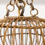 Mid Century Rotan Hanglamp, Lampenkap - Franco Albini thumbnail 6