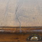 Geweldige Antieke Franse Eetkamertafel Van Eikenhout Uit Vroeg 19e Eeuw Met 2 Lades thumbnail 10