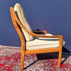 Vintage Design Fauteuil, Kersenhout, Mohair, Wilhelm Knoll thumbnail 9