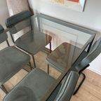Industrial Glass Table thumbnail 5