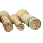 Lot Van 12 Grote Kokeshi Poppen Naruko Handgeschilderd Hout Japan thumbnail 2