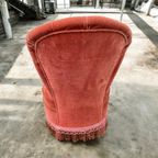 Vintage Roze Fauteuil/ Éénzit / Clubzetel thumbnail 5