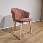 4x Arco Close Eetkamerstoelen - Showroomstaat - Roze - Blauw thumbnail 5