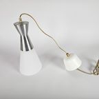 Hala Zeist - Hanglamp - Diabolo - Melkglas - Aluminium - 80'S thumbnail 8