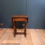 Drop Leaf Jointstool Uit De 18E Eeuw thumbnail 5