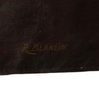 Groot Bloemen Stilleven Schilderij Rozen Boeket Gesigneerd R. Blanlin thumbnail 15