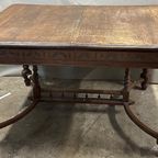 Henri Ii Solid Walnut Dining Table thumbnail 4