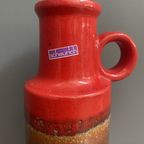 Scheurich Vase Model 401-28 In Red And Brown Wgp thumbnail 3