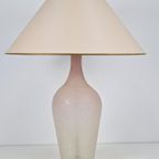 Xl Vintage Fles Tafellamp Vloerlamp Frosted Glas Italië '70 thumbnail 10