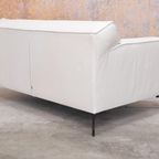 Refurbished Witte Leren Design On Stock Bloq Loveseat! thumbnail 5