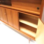 Groot Vintage Hoog Dressoir / Highboard Gemaakt In De Jaren '60 thumbnail 5