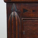 Zeer Mooie Gerestaureerde Antieke Engelse Buffet/ Servies/ Boekenkast Uit Begin 19e Eeuw thumbnail 12