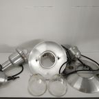Set Unieke En Zeldzame 'kleine' Vintage Ucello Visserslampen Plafondlamp thumbnail 14