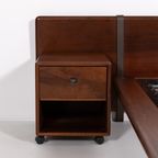 Double Bed With Nightstands / Bedframe Met Nachtkastjes By Fabio Lenci For Bernini, 1970S Italy thumbnail 9