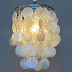 Opaline Capiz Parelmoer Chrome Frame Schelp Hanglampen Meerdere Beschikbaar thumbnail 2