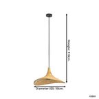 Eglo Haxey Hanglamp Ø 50 Cm - Bruin thumbnail 4