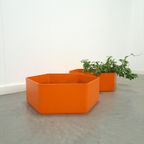 Oranje Kunststof Bloembak Plantenbak thumbnail 2